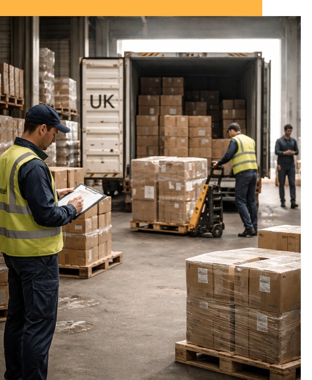 Доставка грузов из Великобритании с таможенным оформлением от 13579