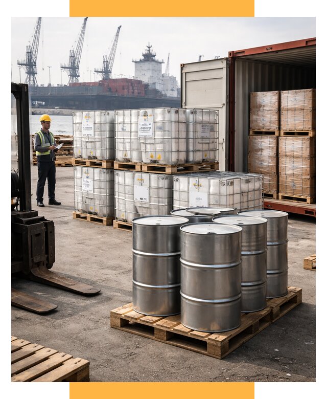 Доставка химического сырья из Индии от 271575 р. | СетСервис-Шмр