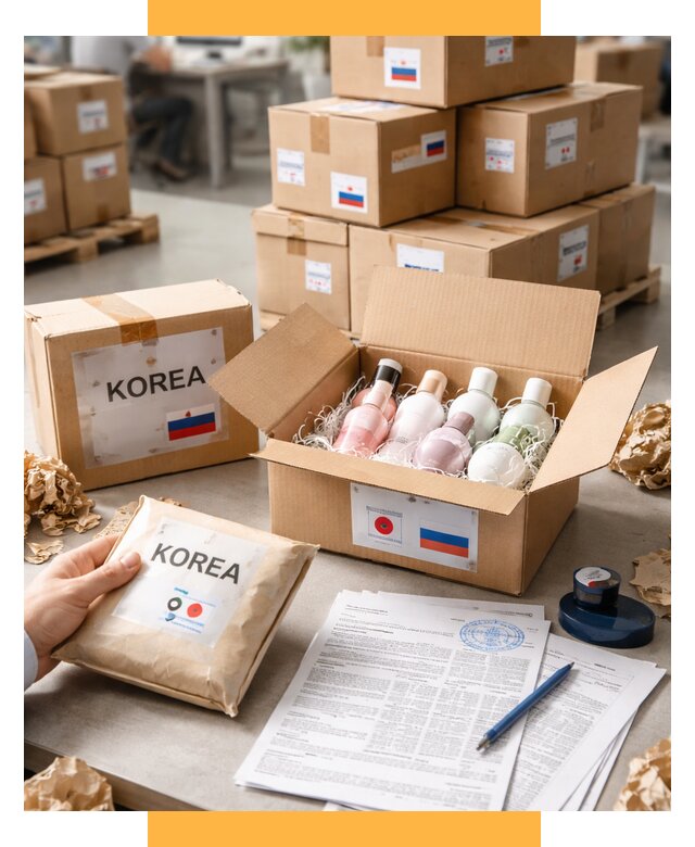 Доставка косметики из Кореи от 9234 р. под ключ | СетСервис-Шмр