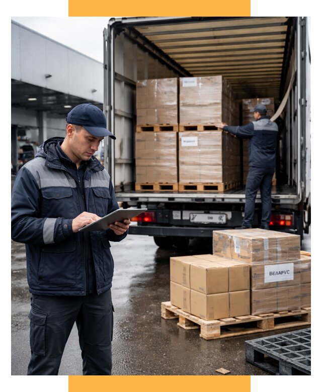 Доставка грузов из Беларуси от 16295 р. логистика СетСервис-Шмр