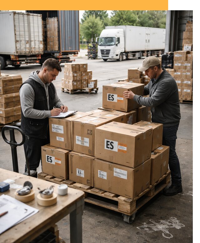 Доставка грузов в Испанию автотранспортом от 38021 руб