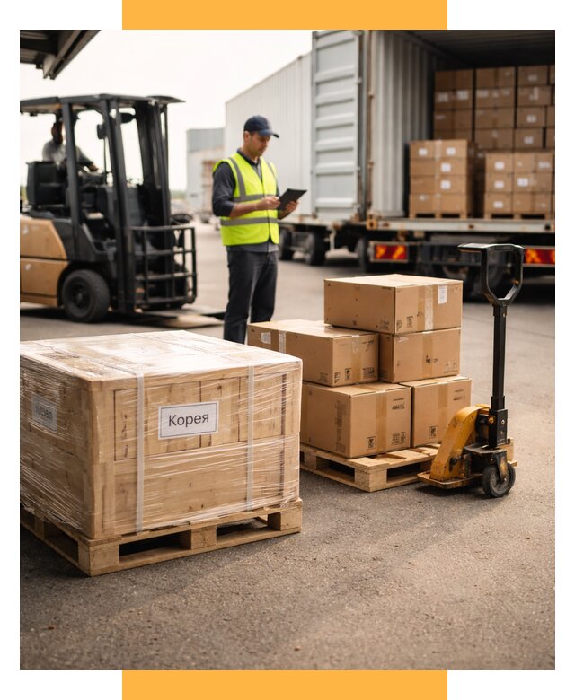 Доставка грузов в Корею из России от 38021 р. | СетСервис-Шмр