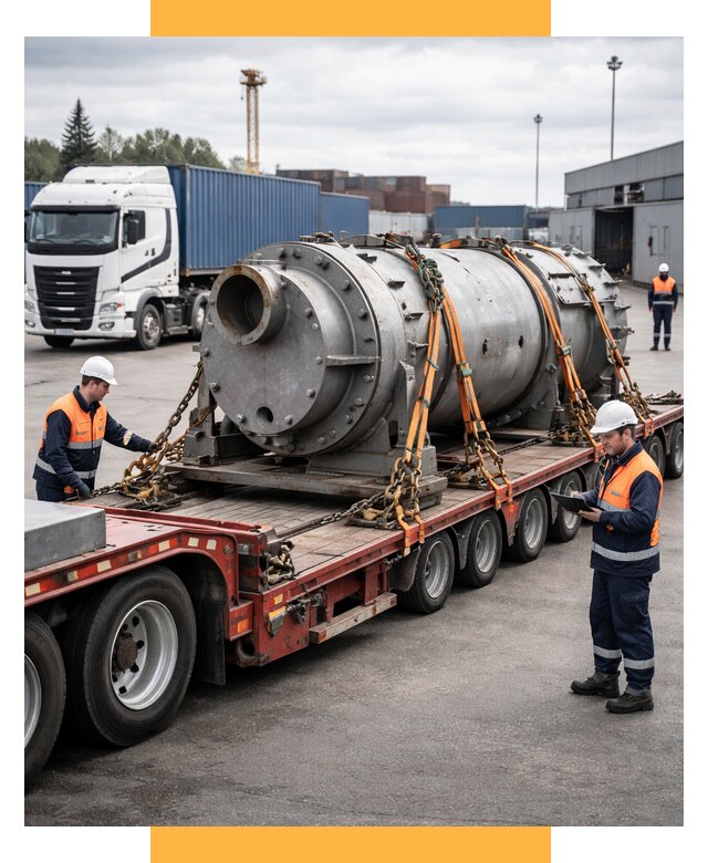 Перевозка тяжеловесных грузов под ключ от 162945 р. | СетСервис-Шмр