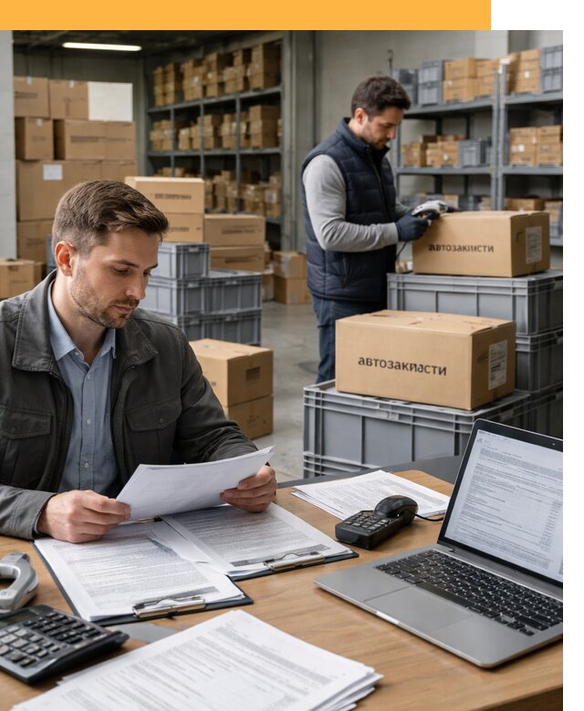 Таможенное оформление автозапчастей по выгодным тарифам от 9234